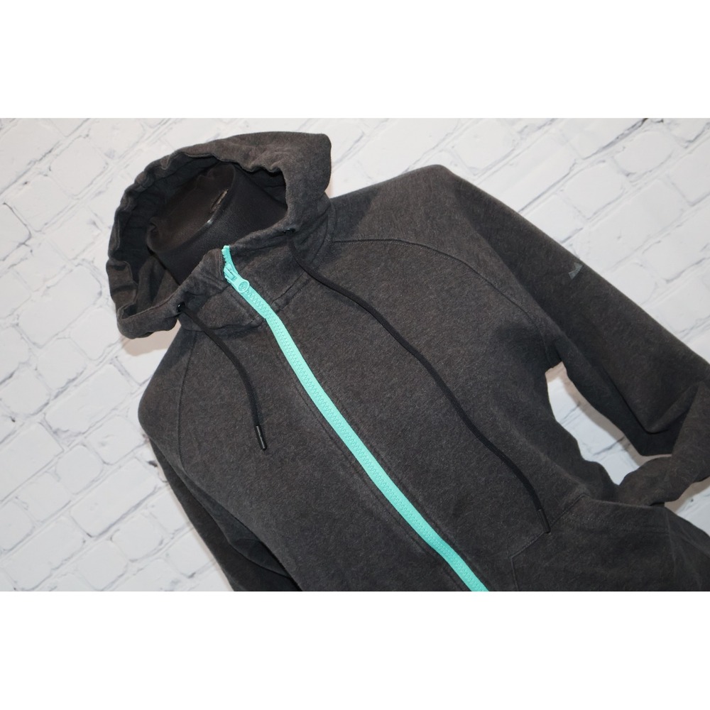 Myles Hoodie Jacket Women Size Medium Gray Full Zip Mint Gray Blue Zipper **